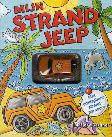 Mijn strandjeep (+ uitvouwparcours). 2+