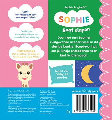 Sophie gaat slapen. kartonboek. 0+