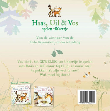Haas, uil vos spelen tikkertje 3+