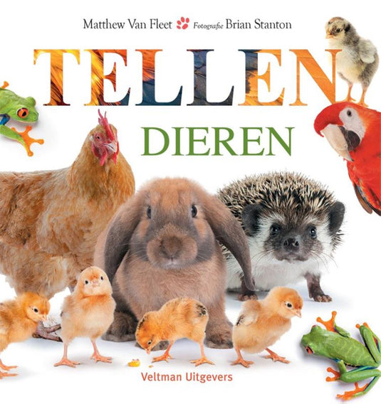 Kartonboek tellen - dieren 1+