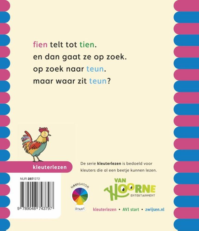 Afbeelding laden in galerijviewer, Wpg uitgevers kleuterlezen - fien teun - fien telt tot tien
