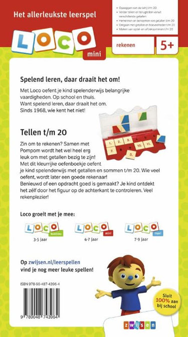 Loco mini rompompom. ik leer tellen t m