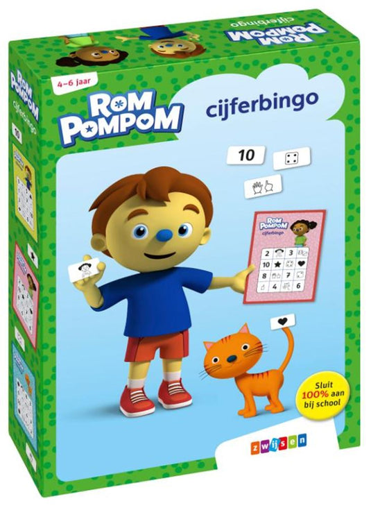 Zwijsen rompompom cijferbingo. 4+