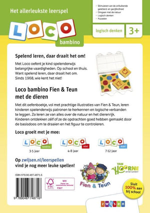 Loco oefenboekje bambino fien teun met de dieren