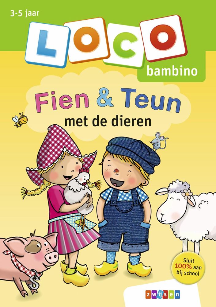 ギャラリービューアに画像をロードする, Loco bambino oefenboekje fien teun met de dieren
