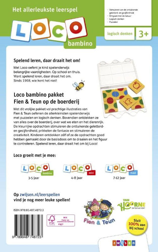 Loco bambino pakket fien teun op de b