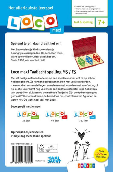Loco oefenboekje maxi taaljacht spelling m5 - e5