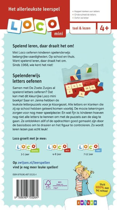 Centraal boekhuis loco mini de zoete zusjes spelen met let