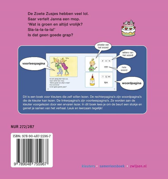 Centraal boekhuis zoete zusjes: een kus voor mijn zus 4+