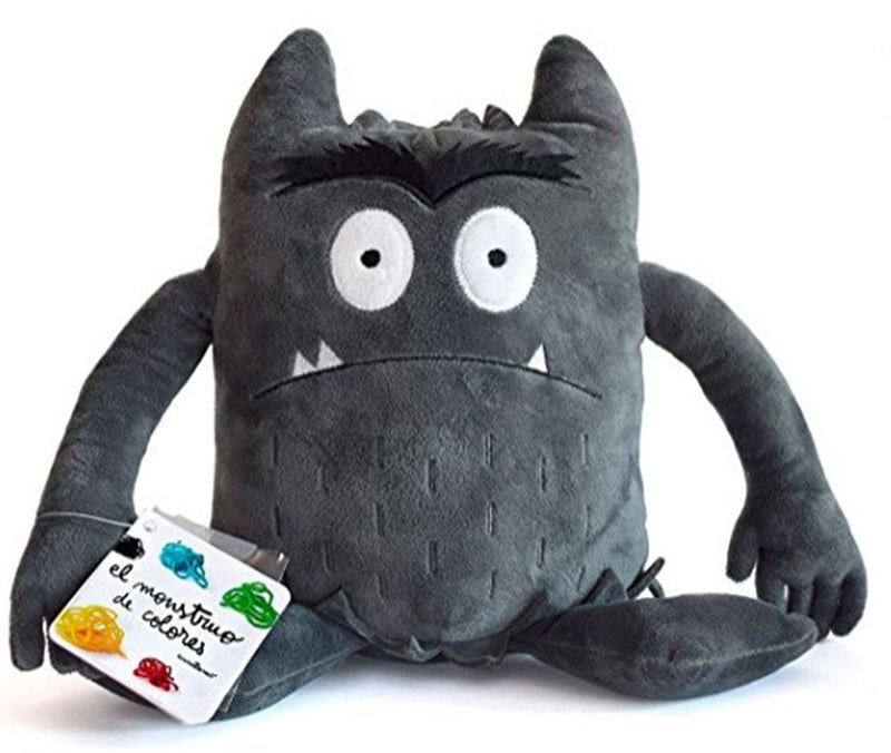 Afbeelding laden in galerijviewer, Knuffel kleurenmonster grijs (bang)
