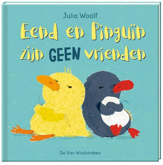 Eend en pinguïn zijn geen vrienden. 3+