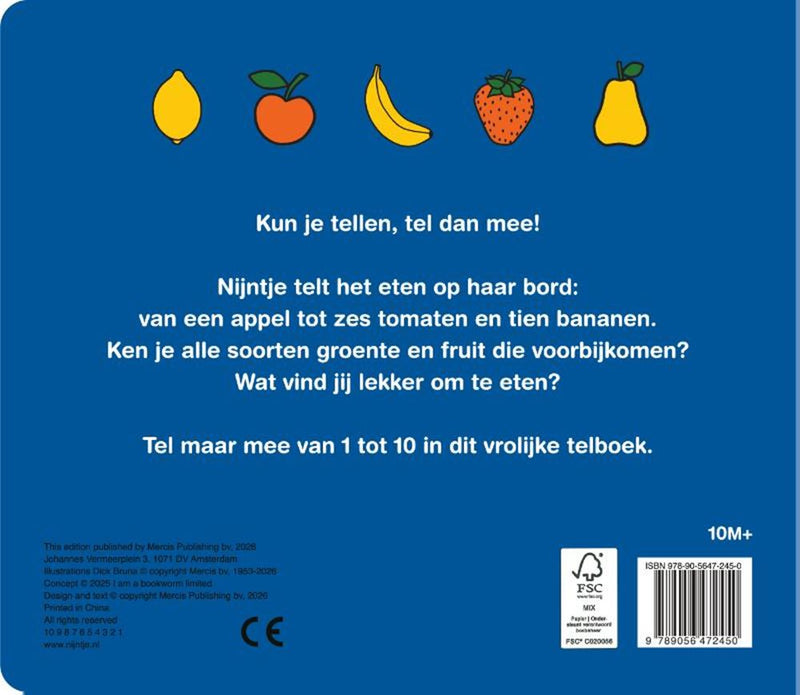 ギャラリービューアに画像をロードする, Nijntje telboek, groente en fruit 2+
