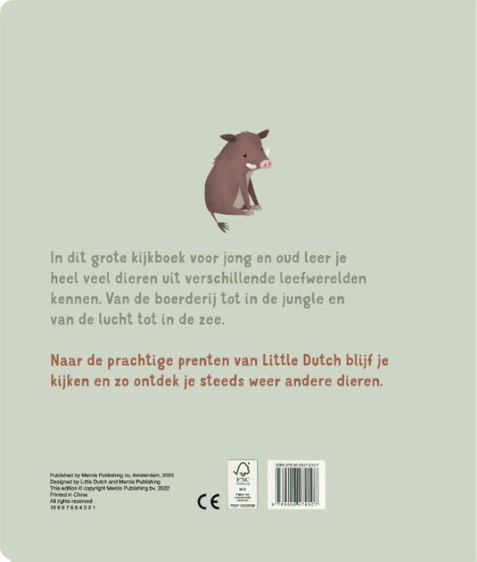 Little dutch dierenboek kartonboekje. 1+