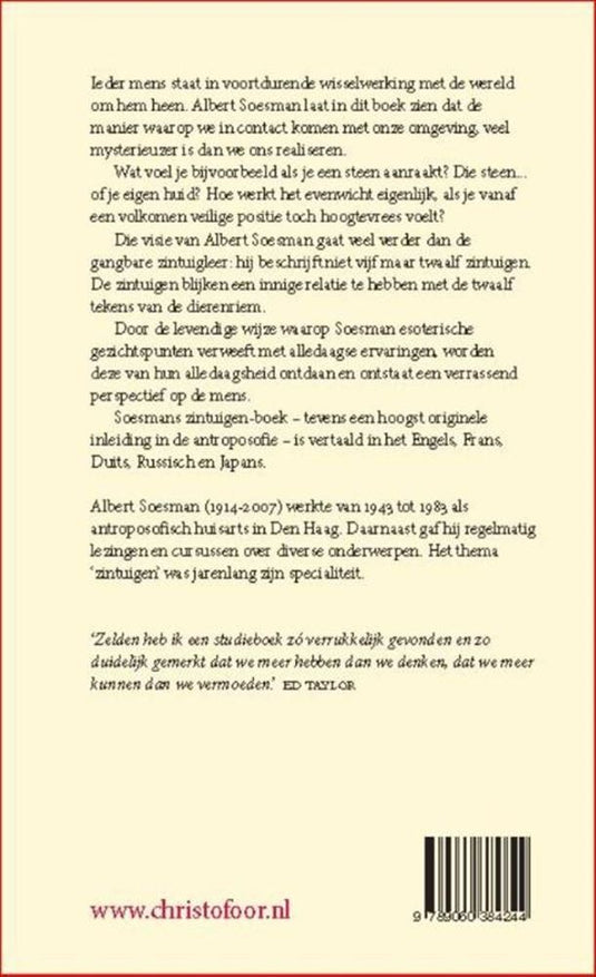 De twaalf zintuigen. leraren van de mens