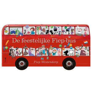 Kartonboek: de feestelijke fiep-bus. 2+