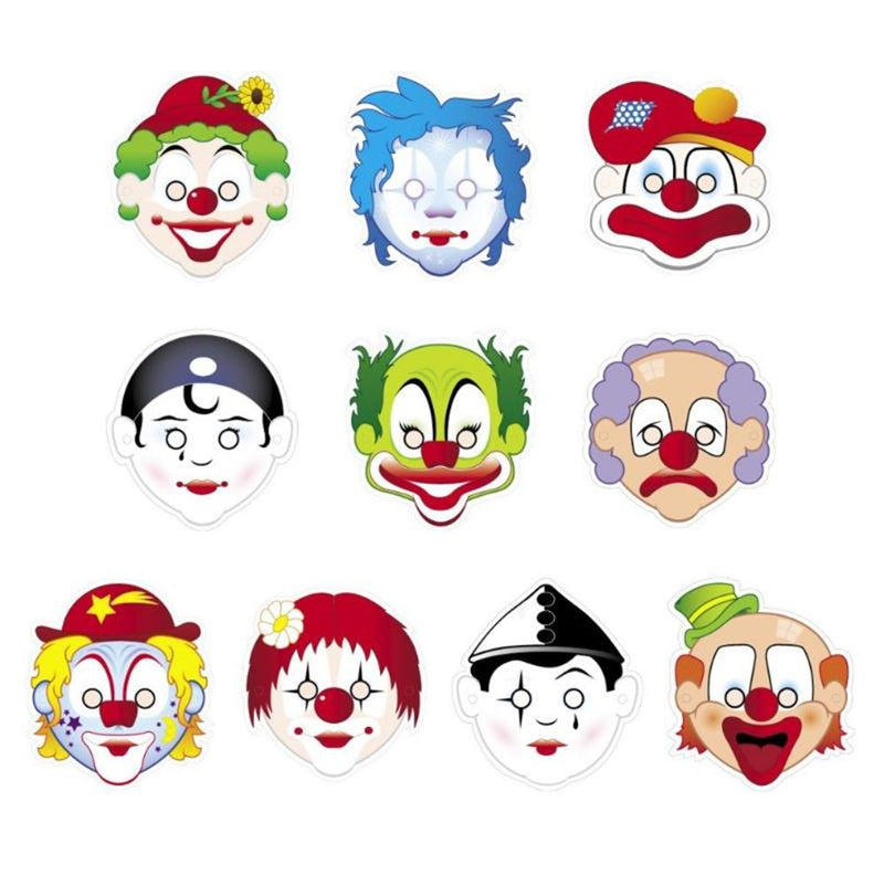 Afbeelding laden in galerijviewer, Centraal boekhuis maskers: clowns
