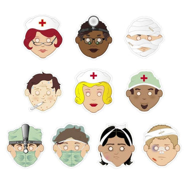 Centraal boekhuis maskers: dokters en patiënten