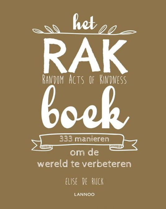 Het rak boek random acts of kindness (pb