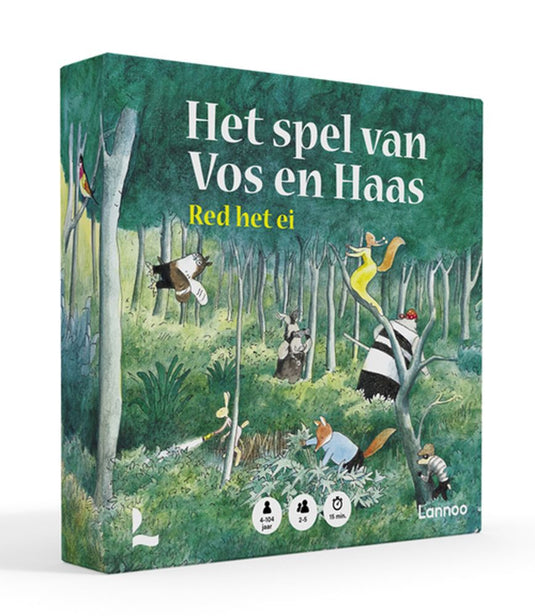 Het spel van vos en haas, red het ei. 4+