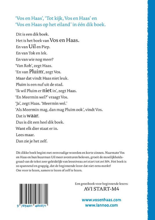 Vos en haas. het dikke boek. 6+