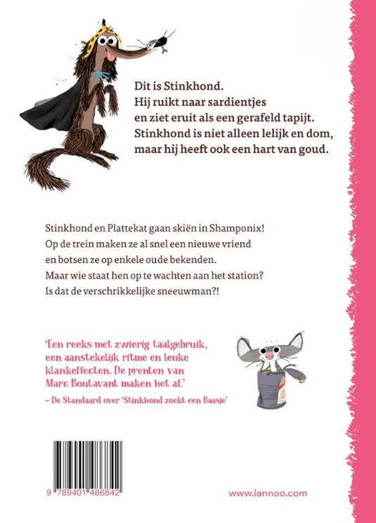 Stinkhond in de sneeuw. 6+