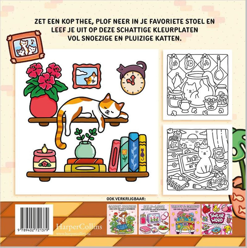 Afbeelding laden in galerijviewer, Cat moments – een cute en cozy kleurboek
