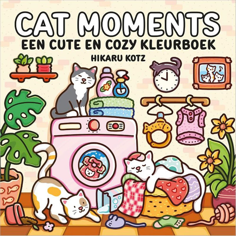 Afbeelding laden in galerijviewer, Cat moments – een cute en cozy kleurboek
