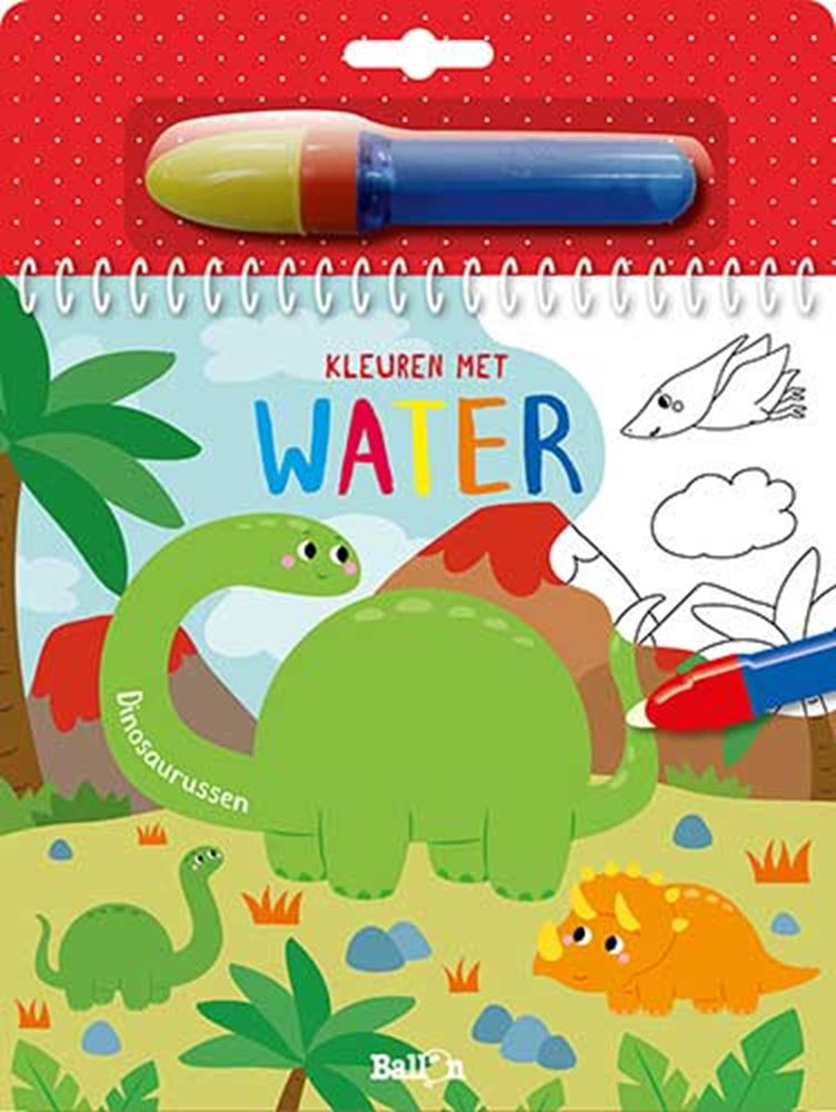 Chargez l'image dans la visionneuse de la galerie, Nl - standaard uitgeverij kleuren met water: dinosaurussen. 4+
