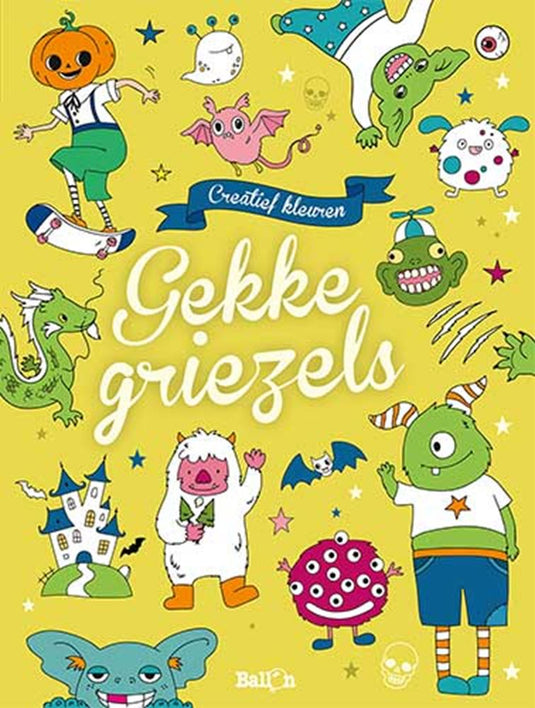 Ballon kleurboek gekke griezels