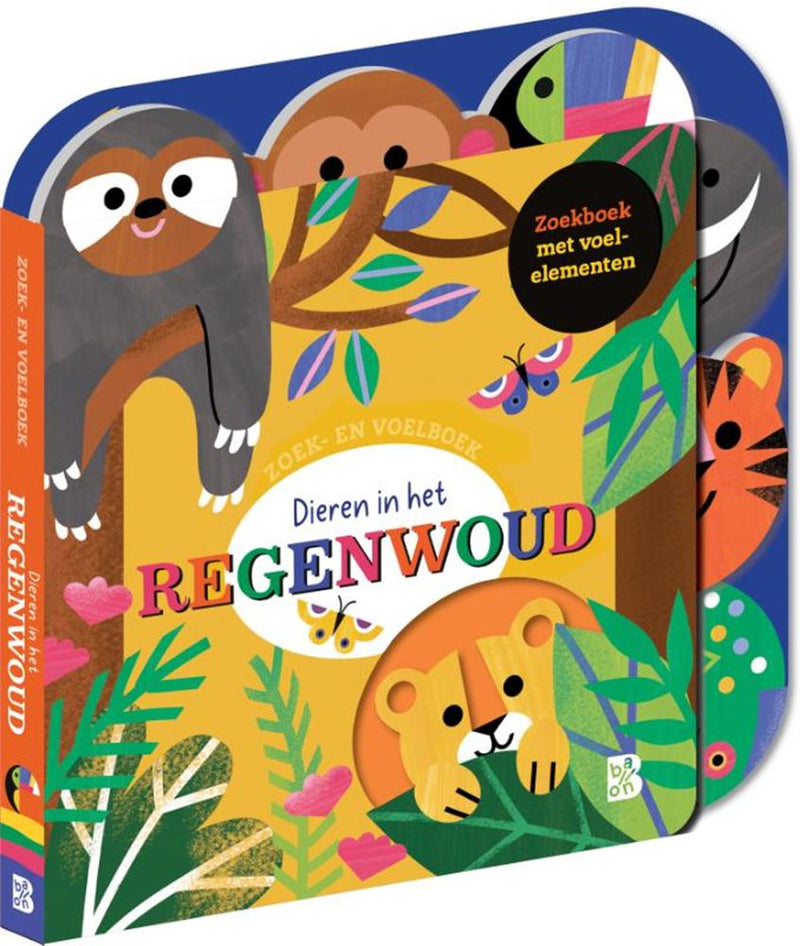 Afbeelding laden in galerijviewer, Zoek- en voelboek: dieren in het regenwo
