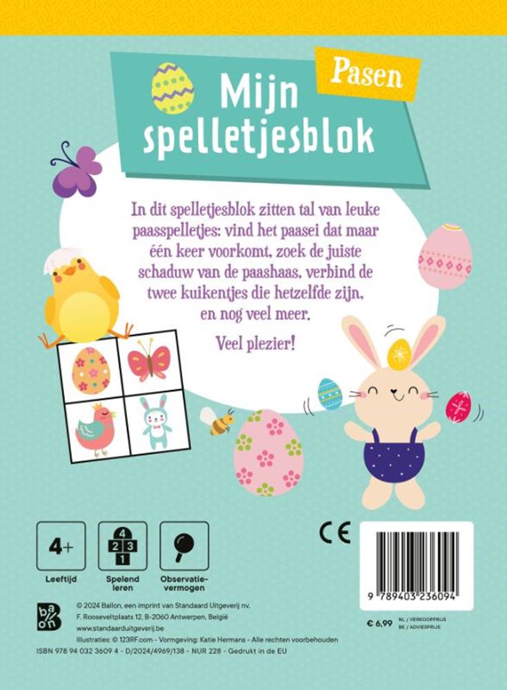 Afbeelding laden in galerijviewer, Mijn spelletjesblok pasen 4+
