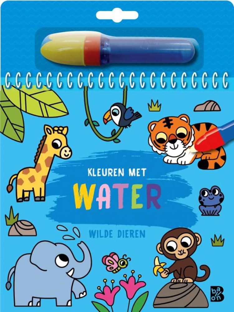 Afbeelding laden in galerijviewer, Kleuren met water: wilde dieren 3+
