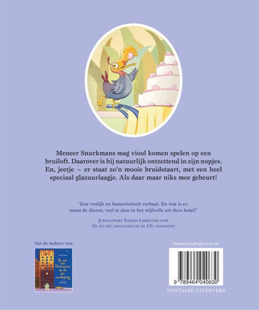 Er zit een dodo op de bruidstaart. 4+