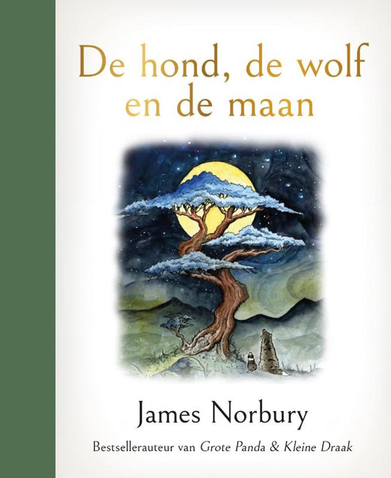 ギャラリービューアに画像をロードする, Cadeauboek: de hond, de wolf en de maan.
