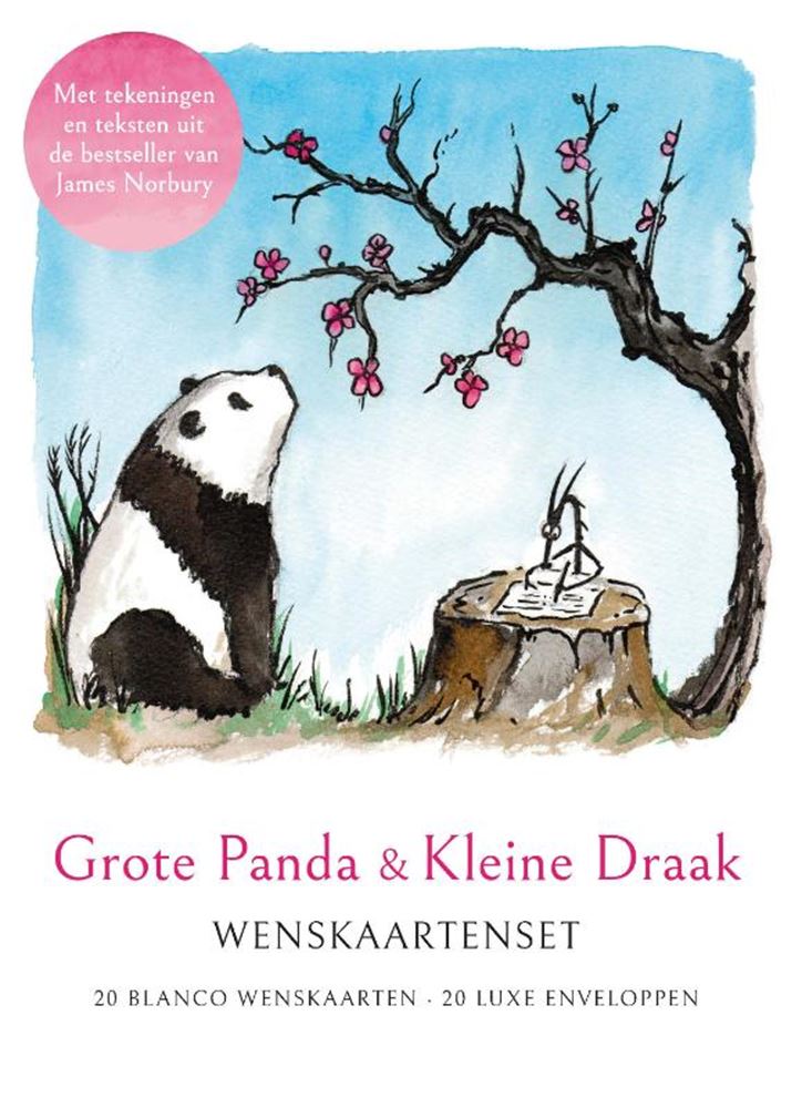 Afbeelding laden in galerijviewer, James norbury grote panda kleine draak - wenskaartenset
