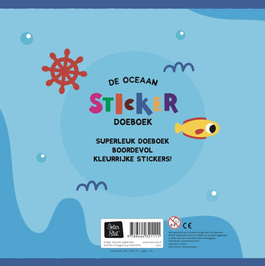 De oceaan sticker doeboek - (set van 4)