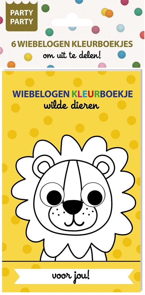 Ty par par 6 wiebelogen kleurboekjes - wilde dieren