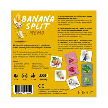 Banana split, memory spel. 3+