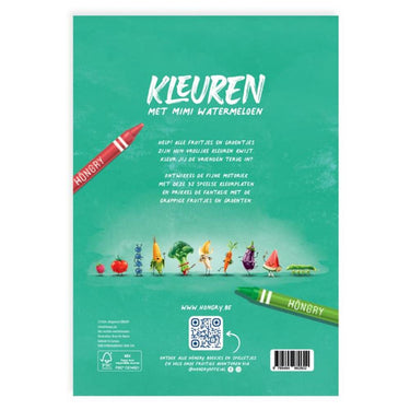 Kleuren met mimi watermeloen 1+