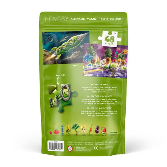 Erwtjes in de ruimte. puzzel, 48 deli 5+