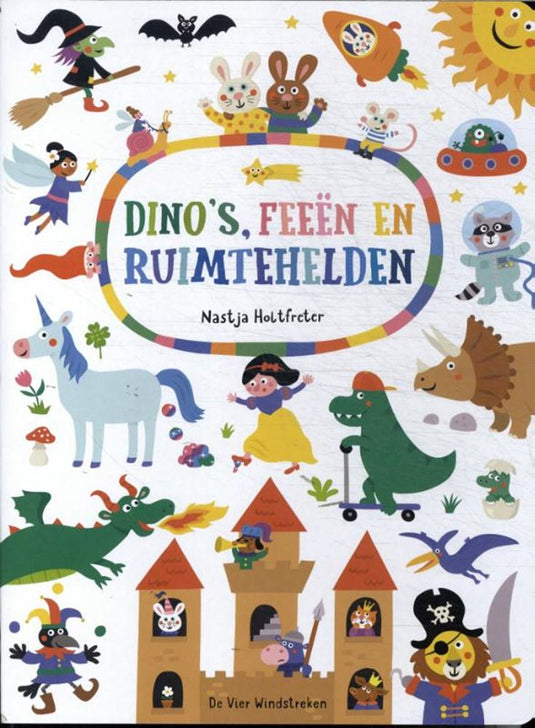 Karton: dino's, feeën en ruimtehelden 2+