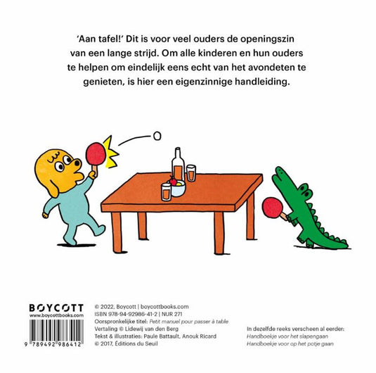 Handboekje voor het eten aan tafel 2+