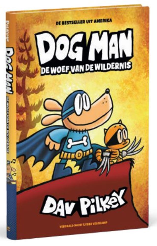 ギャラリービューアに画像をロードする, Centraal boekhuis dog man 6: de woef van de wildernis. 7+
