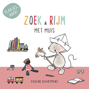 Kartonboek: zoek en rijm met muis 2+