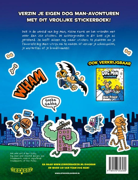 Centraal boekhuis dog man stickerboek. alle