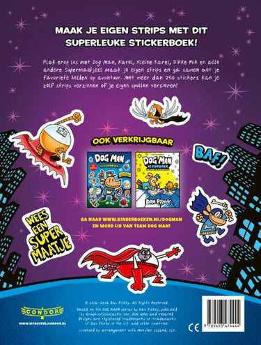 Dog man supermaatjes stickerboek alle