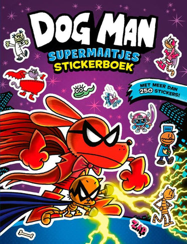 Dog man supermaatjes stickerboek alle