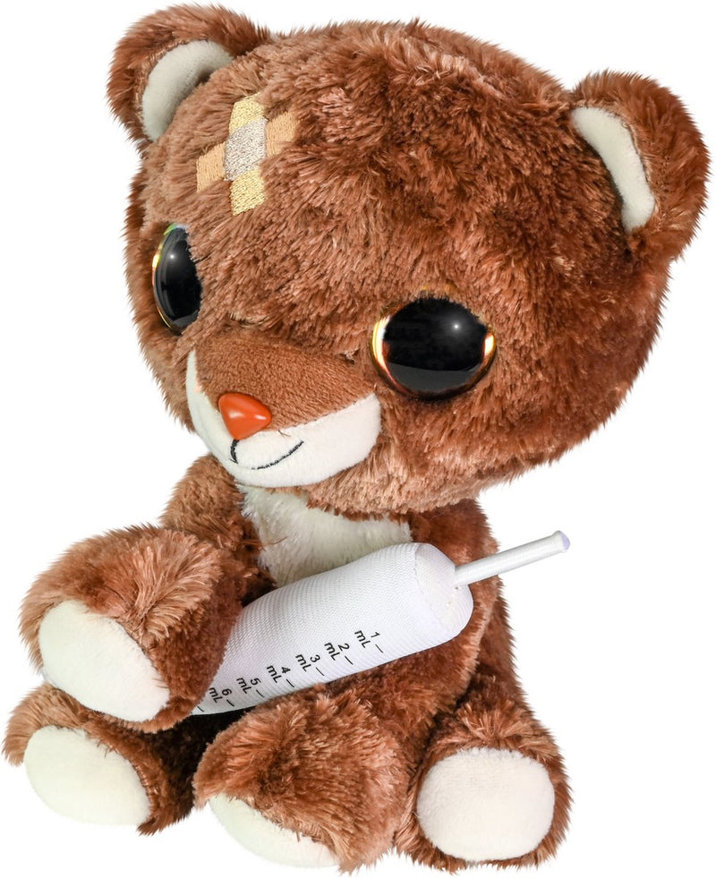 ギャラリービューアに画像をロードする, Lumo stars knuffel get well - bruine beer met spuit, 15cm
