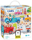 Banana panda puzzel auto's - educatief speelgoed karton 40 stukjes.