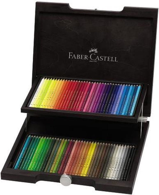 Faber-castell kleurpotloden - polychromos - houten koffer - 72-delig - fc-110072